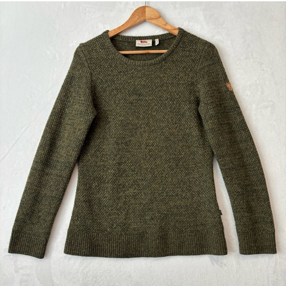 Fjallraven green wool knit Ovik Sweater - Replikate - ASO Kate Middleton Royal